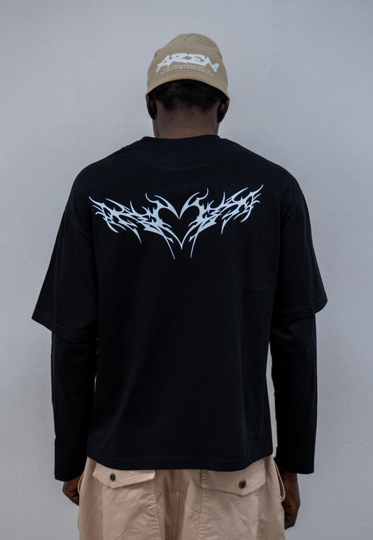 LONGSLEEVE DOPPIA MANICA NERA