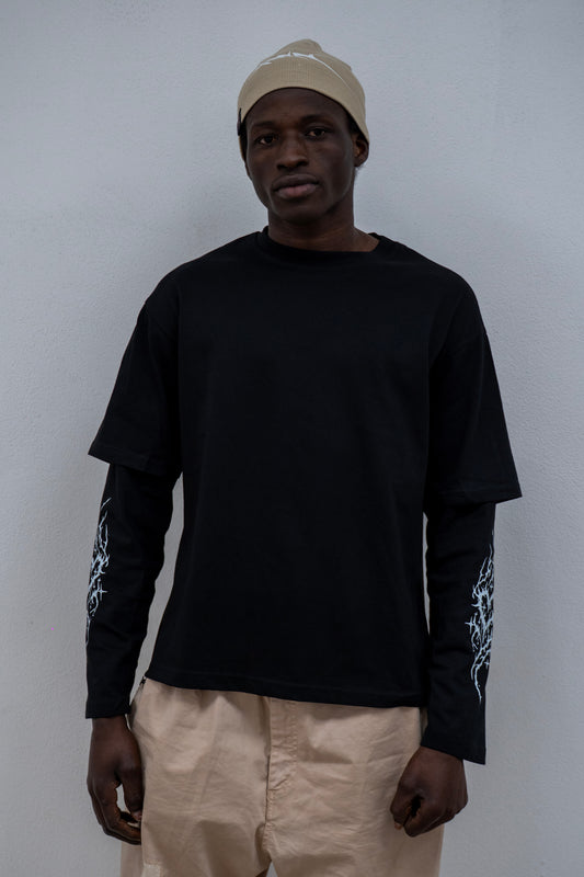 LONGSLEEVE DOPPIA MANICA NERA